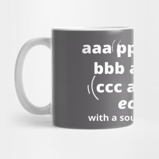 Funny Echo Typography Mug